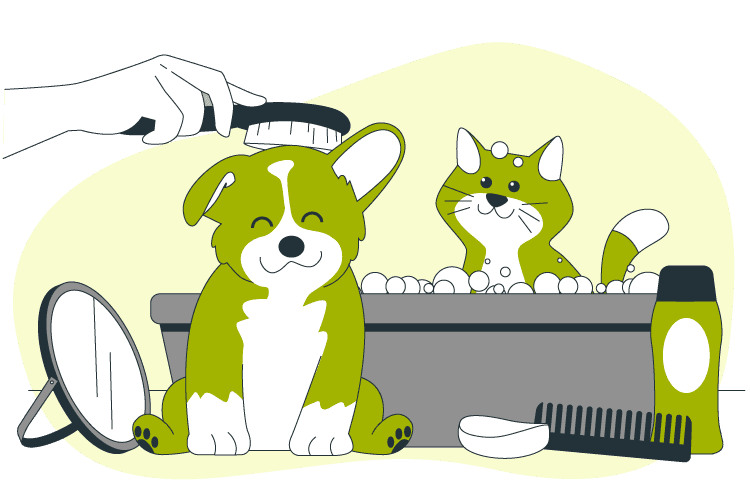 Person using TrackaTail app with pet